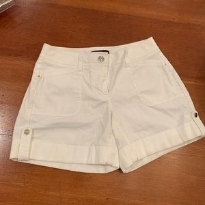 White House Black Market white shorts